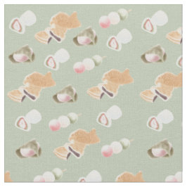 Japanisches Wagashi Muster Stoff