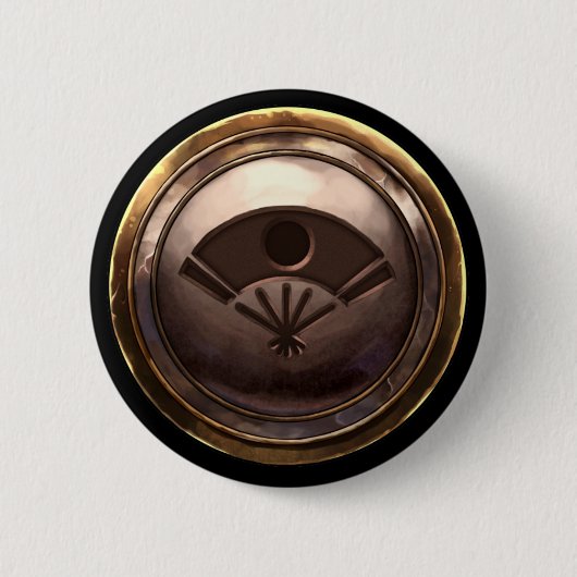 Japanisches Wappen (Kamon) Button (Vorderseite)