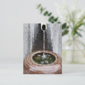 japanisches Wasserbecken Postkarte (Stehend Vorderseite)