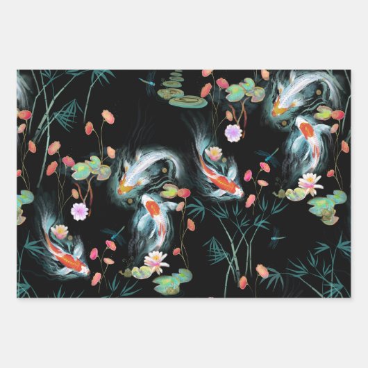 Japanisches Watergarden-Geschenkpapier-Set Geschenkpapier Set (Vorderseite)