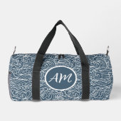 japanisches Wave Style-Muster Duffle Bag (Rückseite)