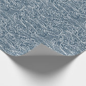 japanisches Wave Style-Muster Geschenkpapier (Ecke)