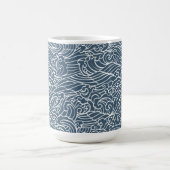 japanisches Wave Style-Muster Kaffeetasse (Mittel)