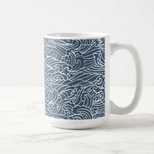 japanisches Wave Style-Muster Kaffeetasse