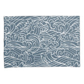 japanisches Wave Style-Muster Kissenbezug (Vorderseite-Rechts)