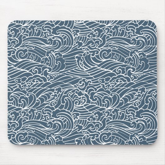 japanisches Wave Style-Muster Mousepad (Vorne)
