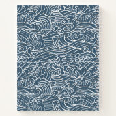 japanisches Wave Style-Muster Notizblock (Rückseite)