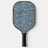 japanisches Wave Style-Muster Pickleball Schläger (Vorderseite)
