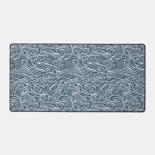 japanisches Wave Style-Muster Schreibtischunterlage (Vorderseite)