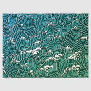 JAPANISCHES WELLEN-MUSTER Seidenpapier