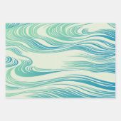 japanisches Wellendesign Geschenkpapier Set (Vorderseite 2)