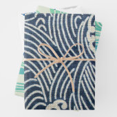 japanisches Wellendesign Geschenkpapier Set (Beispiel)