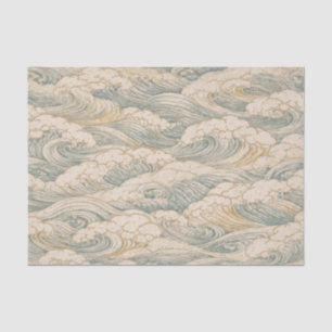 JAPANISCHES WELLENMUSTER-SEIDENPAPER SEIDENPAPIER