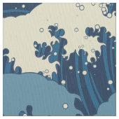 Japanisches Wellenmuster Stoff (Nahaufnahme)