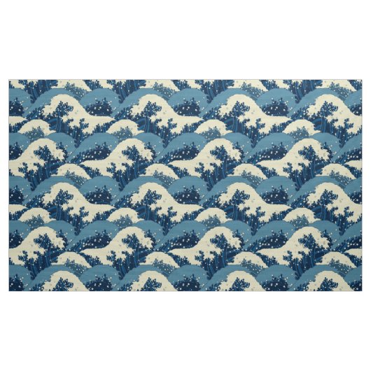 Japanisches Wellenmuster Stoff (Yard (91,4 cm))