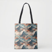 Japanisches Wellenmuster  Tasche (Vorderseite)