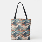 Japanisches Wellenmuster  Tasche (Rückseite)
