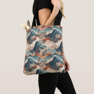 Japanisches Wellenmuster Tasche