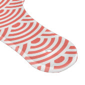 Japanisches Wellenmuster und Monogramm Schneidebrett (Ecke)