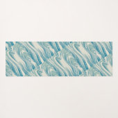 Japanisches Wellenmuster Yogamatte (Rückseite (Horizontal))