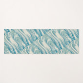 Japanisches Wellenmuster Yogamatte (Vorderseite (Horizontal))