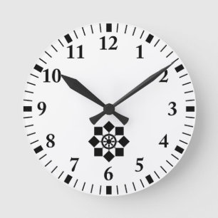 Japanisches Windrad Runde Wanduhr