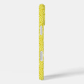 Japanisches wirbelloses Muster - Senf und hellgelb Case-Mate iPhone Hülle (Rückseite / Rechts)