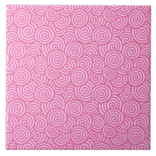 Japanisches wirbelloses Muster - weiches Pfeffermi Fliese