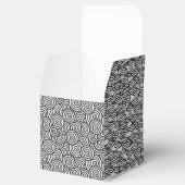 Japanisches wirbelloses Muster - weiß und schwarz Geschenkschachtel (Geöffnet)