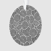 Japanisches wirbelloses Muster - weiß und schwarz Ornament (Vorderseite)