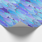 Japanisches Wolken-, Dämmerungs-, Veilchen-und Geschenkpapier (Ecke)