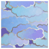 Japanisches Wolken-, Dämmerungs-, Veilchen-und Stoff (Nahaufnahme)