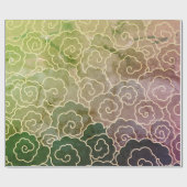 JAPANISCHES WOLKEN-MUSTER Packpapier (Flach)