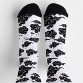 Japanisches Wolkenmuster-Ästhetik Socken (Oben)