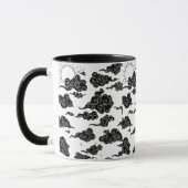 Japanisches Wolkenmuster-Ästhetik Tasse (Links)