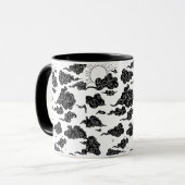 Japanisches Wolkenmuster-Ästhetik Tasse (Vorderseite Links)