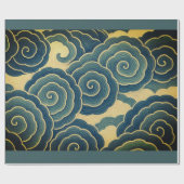 JAPANISCHES WOLKENMUSTER GESCHENKVERPACKUNG GESCHENKPAPIER (Flach)