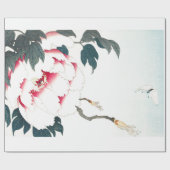 Japanisches woodblock Druck-Schmetterling Geschenkpapier (Flach)