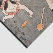 JAPANISCHES WOODBLOCK DRUCK Seidenpapier (Ausschnitt)