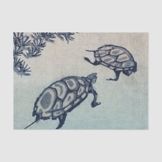JAPANISCHES WOODBLOCK SCHILDKRÖTE Seidenpapier (Vorderseite)