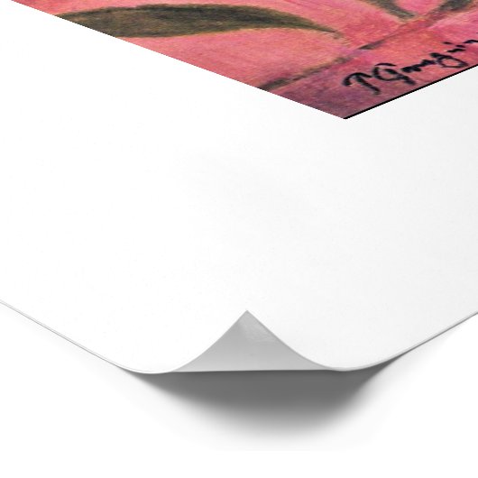 Japanisches Woodblock-Stillleben von Paul Gauguin Poster (Ecke)