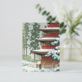 Japanisches Woodlock Postkarte (Stehend Vorderseite)