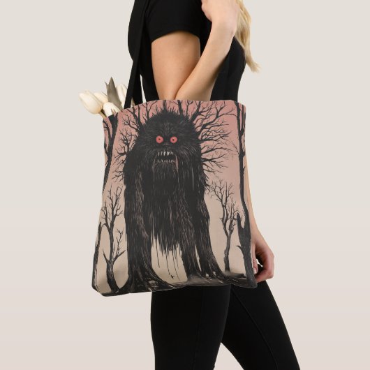 Japanisches Yokai Tree Monster Tasche (Von Nahem)