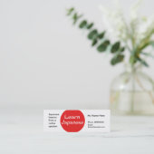 Japanischunterricht — Werbelinigungskarten Mini Visitenkarte (Stehend Vorderseite)