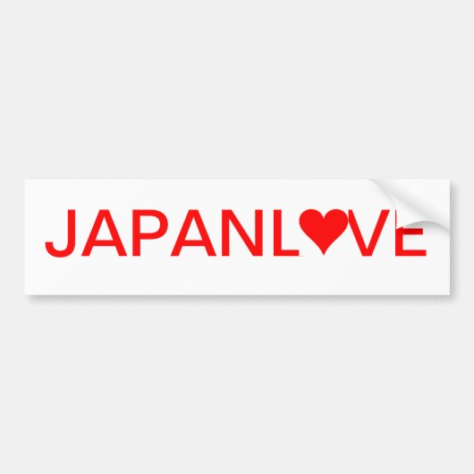 JAPANLOVE AUTOAUFKLEBER (Vorne)