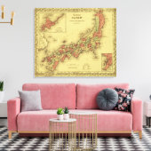 JapanPanoramakarteJapan Leinwanddruck (Insitu (Wohnzimmer))