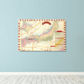 JapanPanoramakarteJapan Leinwanddruck (Insitu (Holzboden))