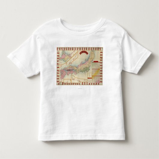 JapanPanoramic MapJapan Kleinkind T-shirt (Vorderseite)