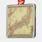 JapanPanoramic MapJapan Ornament Aus Metall (Links)