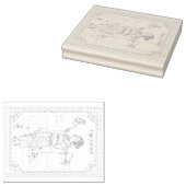 Japan's ancient capital and cute maiko. gummistempel (Stempel)